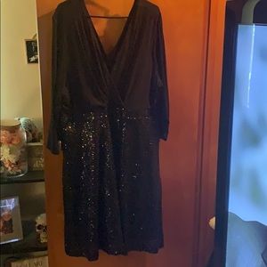 Torrid black sequin formal dress